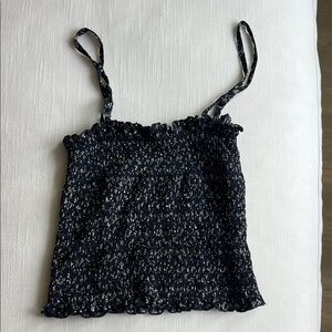 Elegant Blue and White Women's Top